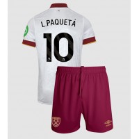 Dres West Ham United Lucas Paqueta #10 Rezervni za djecu 2024-25 Kratak Rukav (+ kratke hlače)